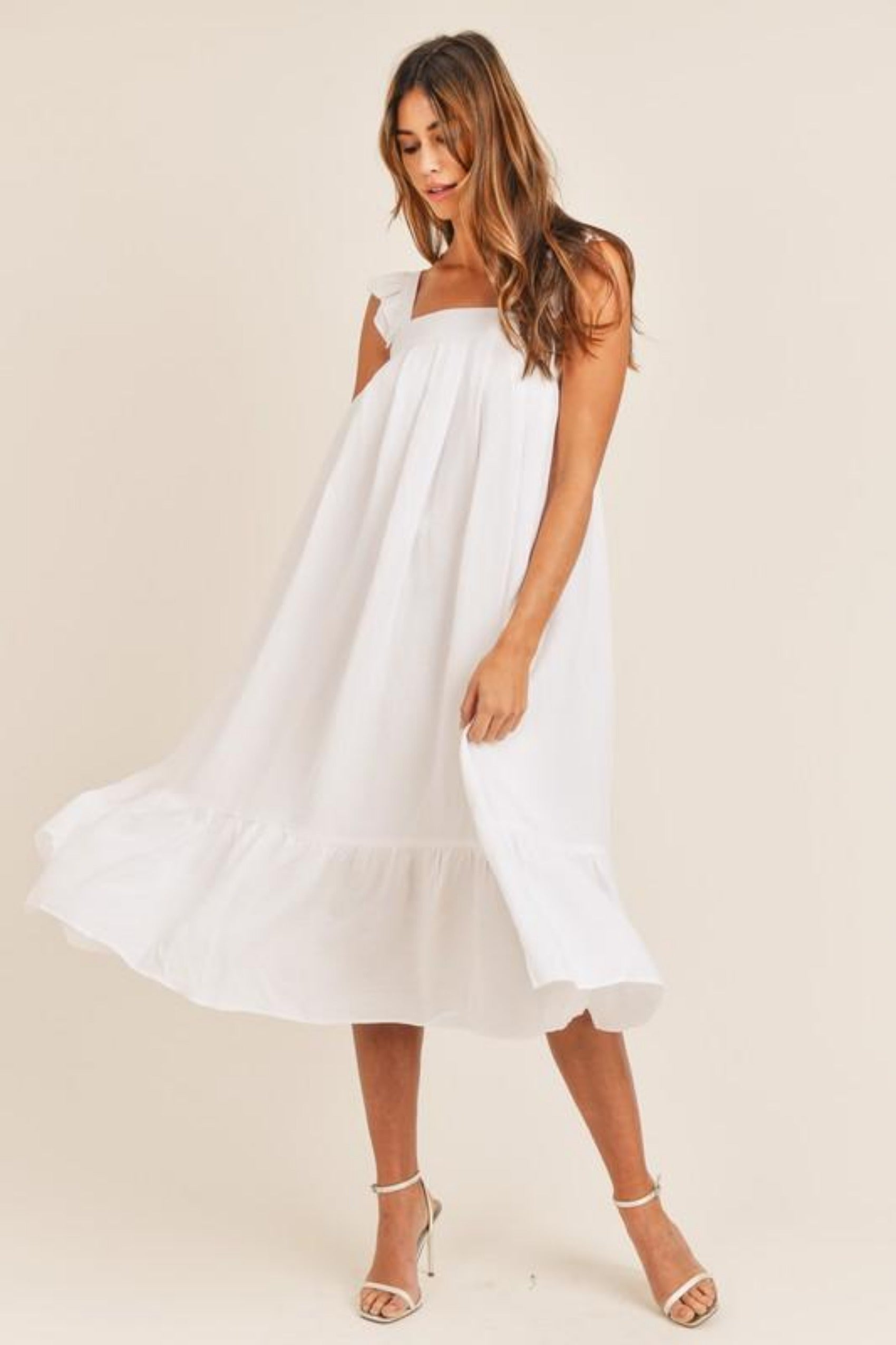 Zara white hotsell dress sale