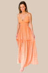 Blissful Glow Maxi Dress - Apricot