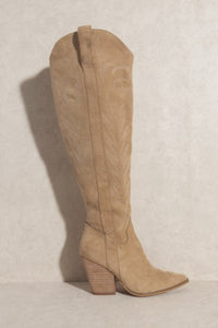 PREORDER - Josie Western Boot - Almond (Ships by 12/16/24)