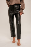 Girls Night Faux Leather Straight Leg Pants - FINAL SALE