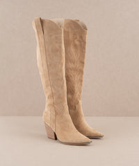 PREORDER - Josie Western Boot - Almond (Ships by 12/16/24)