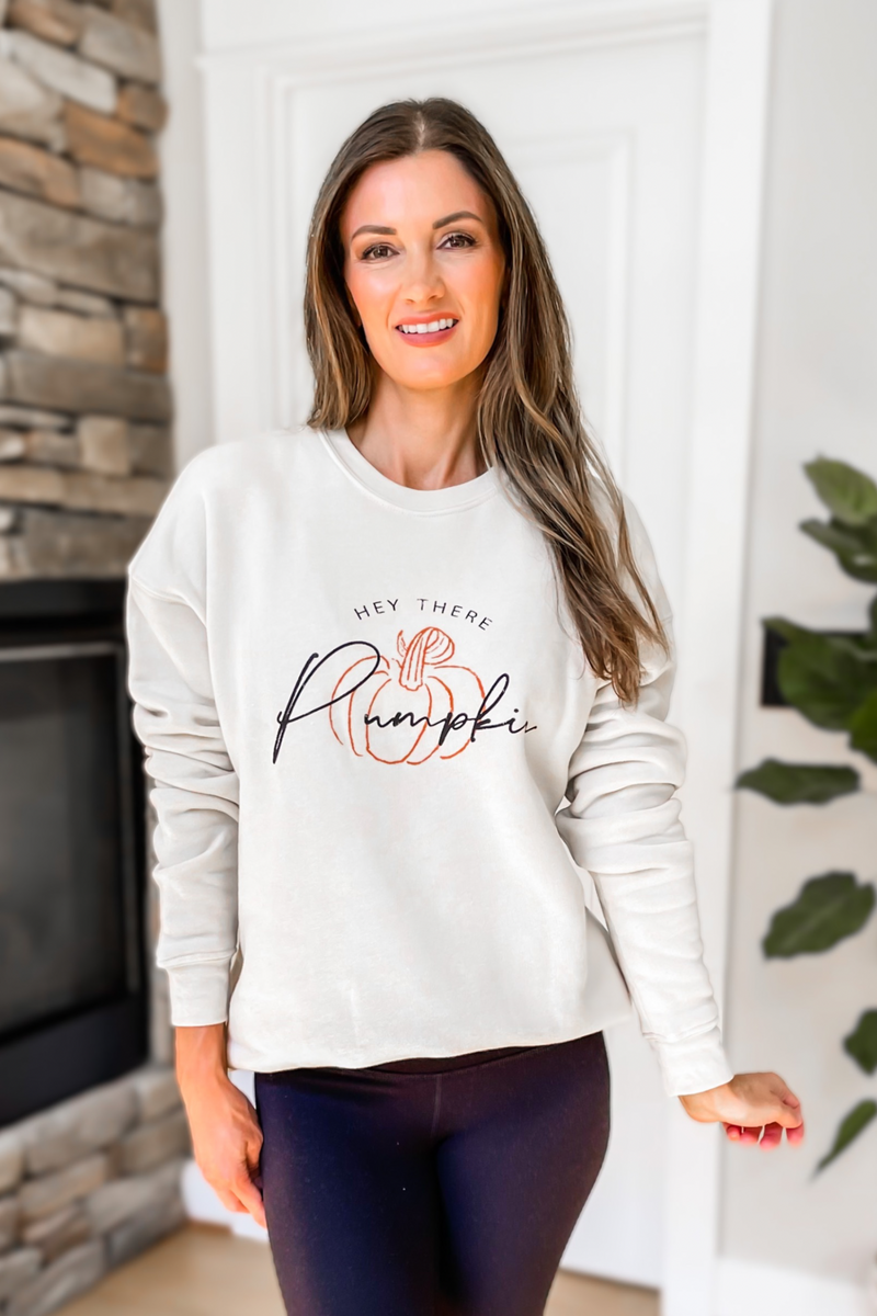 Hey There Pumpkin Oatmeal Sweatshirt