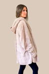 Feeling Cozy Hooded Cardigan - Taupe