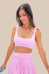 POPFLEX Romance Ruffle Bra - Bubblegum Pink