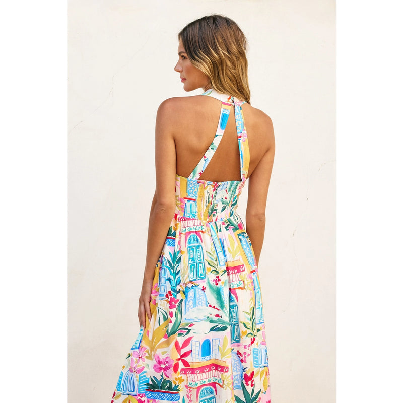 Sweet Summer Halter Midi Dress