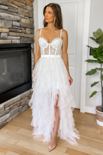 Forever Love Tulle Maxi Dress - White