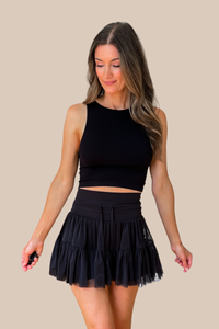 POPFLEX Pirouette Skort - Black