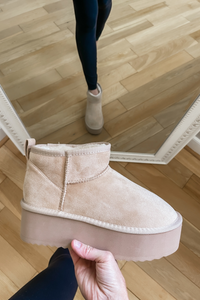 Benji Mini Suede Boot - Oatmeal