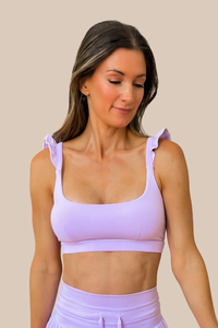 POPFLEX Romance Ruffle Bra - Digital Lavender