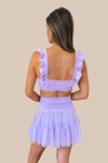 POPFLEX Romance Ruffle Bra - Digital Lavender