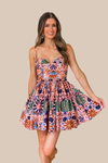 Dreamy Florals Pink Multi Mini Dress