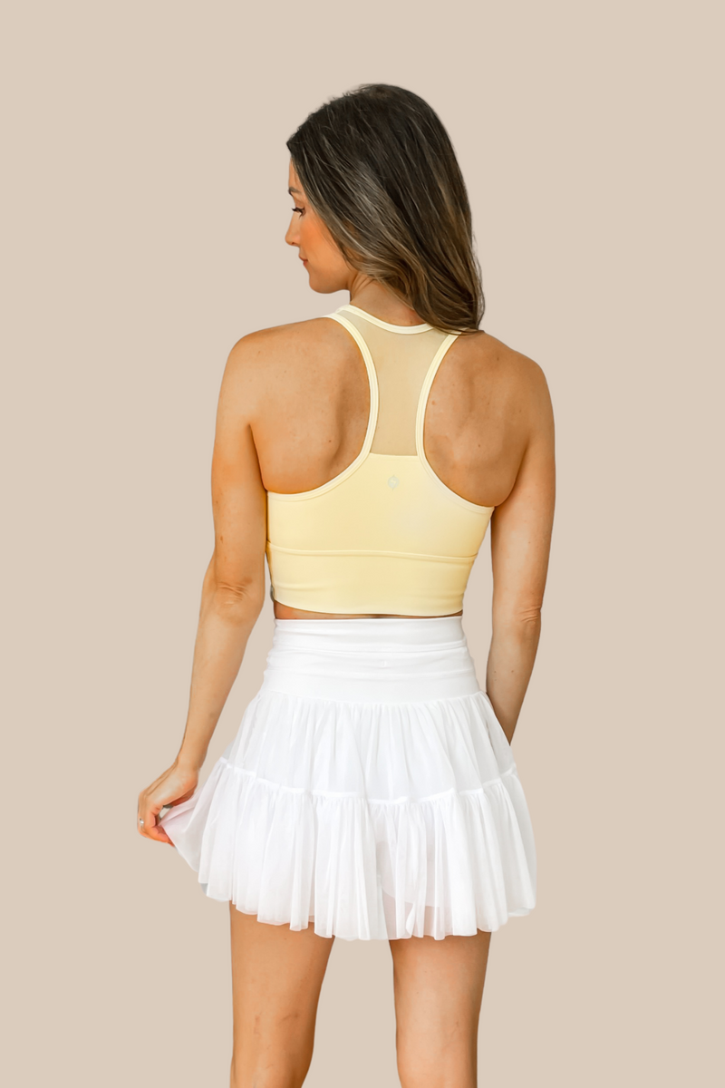 POPFLEX Pirouette Skort - Cool White