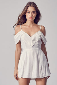 Feel The Joy White Romper- SALE