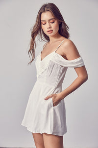 Feel The Joy White Romper- FINAL SALE