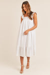 Joyful Pursuits White Midi Dress - FINAL SALE