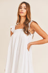 Joyful Pursuits White Midi Dress - FINAL SALE