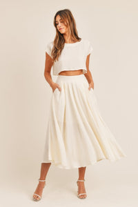 Dare To Be Cream Two Piece Set - restock!