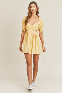 Perfect Sunset Yellow Mini Dress