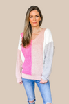 Simply Sweet Colorblock Sweater - SALE