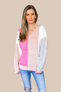 Simply Sweet Colorblock Sweater - FINAL SALE