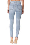 Make You Wait Light Wash Distressed Skinny Jeans - FINAL SALE