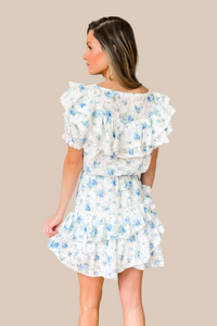 Love Shack Mini Dress - Blue - FINAL SALE