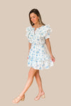 Love Shack Mini Dress - Blue - FINAL SALE