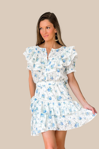 Love Shack Mini Dress - Blue - FINAL SALE