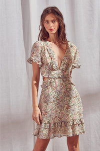 Simply Sweet Multi Floral Print Dress - SALE